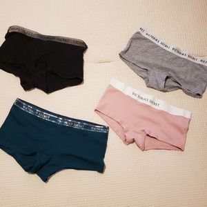 Victoria Secret (4 pair lot) cheeky shortie panites medium